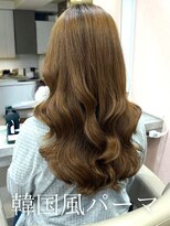 エース 梅田(ace)&nbsp;コテ巻き風パーマ /韓国風パーマ/デジタルパーマ/レイヤーカット