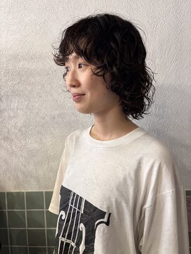 nimes栄 パーマ/レイヤーカット/ボブ 【ニーム】【12月2日NEW OPEN(予定)】 kaon ボブレイヤーパーマ ショートパーマ