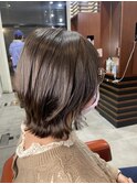 ウルフ×ボブ×ココアベージュ