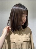 オリーブグレージュ/透明感カラー/レイヤーカット/恵比寿駅