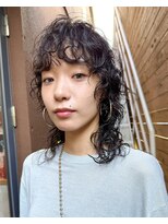 ナループロアオハナ(Nalu pu loa ohana) パーマレイヤーパーマウルフパーマハードパーマくるくるパーマ