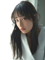 エミュ 表参道 青山(emu)&nbsp;【emu井上信洋】アンニュイモードな黒髪ルーズストレートロング