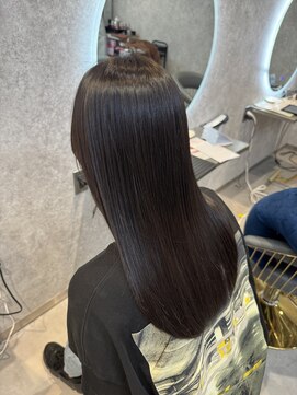 モアナ バイ ラナ 甚目寺店(MoanA BY LANA) 大人かわいい/ボブ/美髪/艶髪/ミルクティーベージュ/縮毛矯正