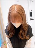 Say.ロングレイヤースモーキーカラーイメチェン前髪２０代表参道
