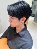 本厚木◎ナチュラルセンターパート刈り上げ韓国風センターパート
