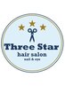 《Three Star》キッズカット/スクールカット ¥4,400