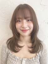 カバーヘア 上尾西口店(COVER HAIR) 小顔レイヤーくびれミディ韓国風透明感グレージュカラーp上尾
