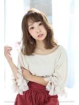 セピアージュ サンク(hair beauty clinic salon Sepiage cinq)&nbsp;デザインカラ-×切りっぱなしボブ×オン眉×ひし形シルエット