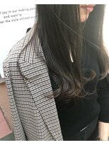 モルニ(MORNI)&nbsp;ダークカラー_マロンベージュ Aラインボブ かきあげ