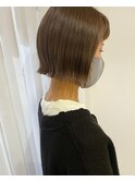 ぷつっとミニボブに柔らかカラー