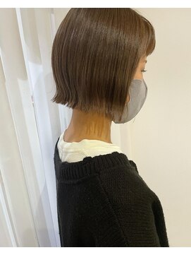 ツイギー 宮西店(TWiGGY) ぷつっとミニボブに柔らかカラー