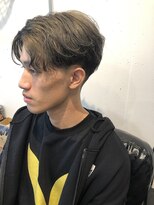 グッドプレイスアンドシング(Good Place&thing)&nbsp;メンズ刈り上げ短髪テーパーフェードセンターパートマッシュ