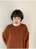 マッシュショート/ショートヘア/ナチュラルパーマ