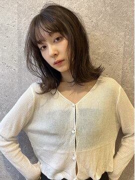 アース 三軒茶屋店(HAIR&MAKE EARTH) 三軒茶屋_レディース_セミロング_外ハネ_無造作_ナチュラル_小顔