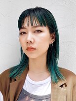 アンドレイ 表参道(andrey)&nbsp;[ANDREY]グレーベージュ/レイヤーロング/前髪パーマ黒髪カタログ