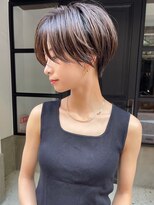 ショートボブ髪型30代40代50代前髪あり前髪なし面長丸顔【荒牧】