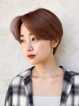 メゾンドイギー(MAISON de IGGY) ハンサムショートピンクブラウンレッドブラウンシアーカラー