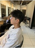 ショートアップバング　ラフショートアップバング　メンズカット