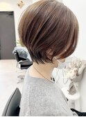 大人可愛い20代30代40代丸みとくびれショートボブ◎