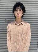 men's/外国人風パーマ/メンズミディアム/スパイラル