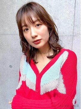 オーブヘアー モリー 都城2号店(AUBE HAIR molly) 20代・30代_くせ毛風パーマロブ