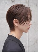 メンズボブウルフメンズミディアムレイヤーカットメンズウルフ