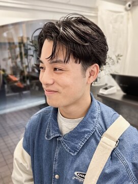 ラレイ ハラジュク(Lalei harajuku) 【白石】韓国メンズショートセンターパート原宿