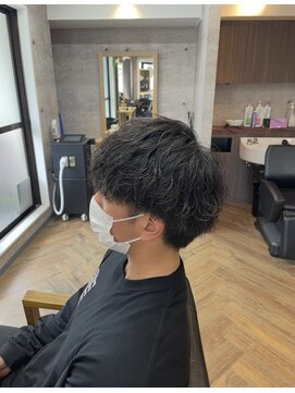 アイビーシー(I.B.C) カット、波巻きパーマ