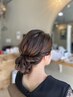 お呼ばれヘアセット　￥4,400