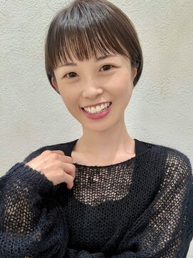 ステアケース 武蔵小杉店(stair:case) マッシュショート大人かわいい耳掛けショートワイドバングマット