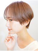 ハンサムショート×ブラウンベージュ