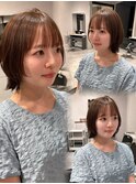顔まわりが可愛い＊くびれ外ハネボブ