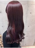 イヤリングレッドカラー