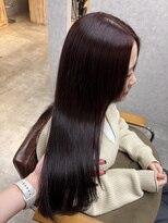 ナチュラル グロー 仙台駅前店(Natural grow)&nbsp;ブリーチなし/ワインレッド