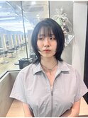 ミディアムレイヤーカット/レイヤー/顔周り/韓国/髪質改善/横浜