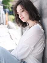 ra's 南行徳 髪質改善トリートメント&カラー 南行徳北口【10月1日オープン(予定)】 ナチュラル×透け感ルージー☆こなれニュアンスな美ラインボブ