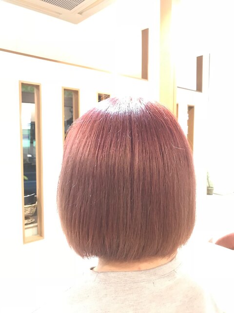 ｈａｉｒｓｕｐｐｌｅ×　パールピンク　ボブ