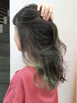 ビヨンドイー(beyond E) インナーグラデーション×抹茶色