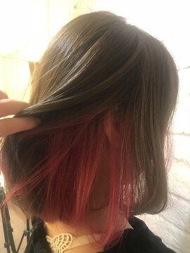 アディクト(ADDICT) インナーカラー レッドピンク