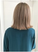 ★ミルクティーカラー×切りっぱなしボブ♪