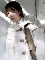 アルバム 渋谷パルコ(ALBUM)&nbsp;丸みショートスタイル_ウェーブパーマフォギーベージュ_27061