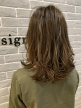 サインヘアー(sign hair)の写真/大人女性からの支持多数◎気になる白髪をカバーしながら理想の色味が叶うから、毎日のオシャレが変わる♪