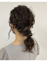 リシャルム 新保店(Re charme)&nbsp;[Re' Charme 佐山絵梨佳]パーティーヘア×ローポニーテール