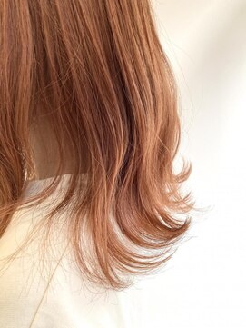 ネオヘアー 曳舟店(NEO Hair) オレンジベージュ/クゴウ/くびれヘア/デザインカラー/曳舟