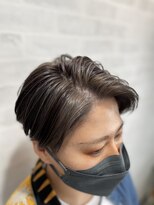 クラッチバイシオンアグリゲイト(CLUTCH by Zi-on aggregate)&nbsp;フェイスフレーミング×ブルーシルバー×メンズライクショート