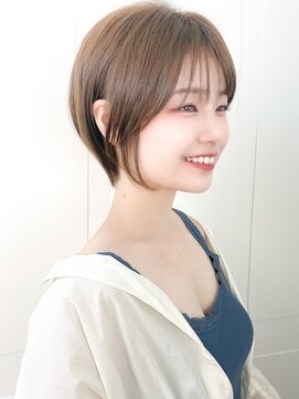 ルエ(rue) 20代30代40代大人可愛い前下がり丸みショートボブマッシュ