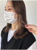 10代20代透け感 インナーカラー