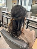 【立川CRES吉岡俊】ハーフアップ　結婚式ヘア　パーティーヘア