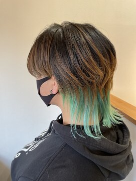 リール ヘアーアンドカンパニー(Rire Hair&Co.) ショートウルフ/裾カラー