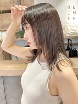 ディッセンバー 渋谷(December)&nbsp;【December】秋モテカラー×ブリーチなし透明感グレージュ◎